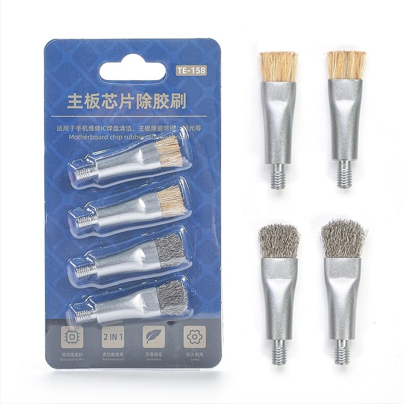 Perie de curățare a plăcii de bază pentru repararea telefoanelor mobile, perie de sârmă pentru curățarea plăcii de circuite integrate