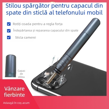 Stilou diamantat pentru capacul din spate al telefonului mobil, cu întrerupător de ramă, potrivit pentru stiloul de sablare a camerei din spate a telefonului mobil