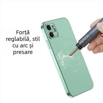 Stilou diamantat pentru capacul din spate al telefonului mobil, cu întrerupător de ramă, potrivit pentru stiloul de sablare a camerei din spate a telefonului mobil