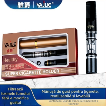 Suport de țigară Yajue cu filtru, tip circulant, lavabil, pentru curățarea țigărilor cu filtru pentru bărbați YJ058
