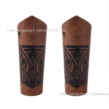 Brățară din piele pentru bărbați medievali transfrontalieri, retro punk, pentru mână, carnaval, cosplay, accesorii pentru costume, braț protector