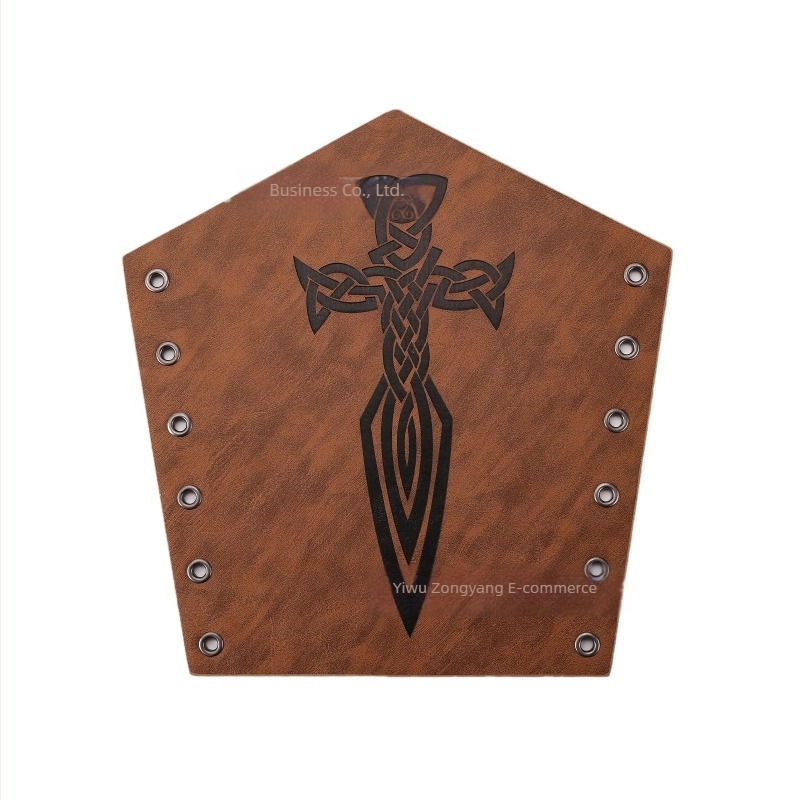 Brățară din piele pentru bărbați medievali transfrontalieri, retro punk, pentru mână, carnaval, cosplay, accesorii pentru costume, braț protector