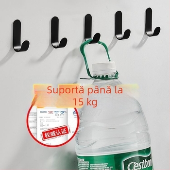 Cârlig pentru umerașe, cârlig adeziv fără găurire pentru haine în spatele ușii, cârlig adeziv pentru perete portant pentru baie, suport pentru căști