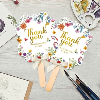 Evantai de hârtie floral transfrontalier, cadou de nuntă, decorațiuni pentru petreceri, consumabile, evantai portabil, cameră de decorare a binecuvântării nunții