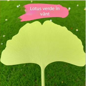 Evantai, evantai din plastic durabil și aspectuos vara, un element indispensabil pentru studenți vara, evantai rotund în stil artistic, evantai din frunze de Ginkgo, proaspăt