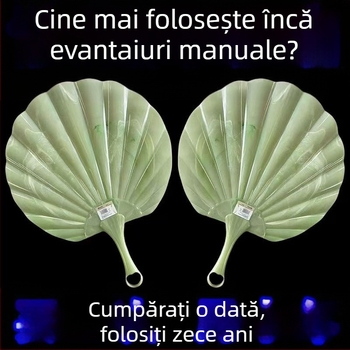 Evantai din imitație de jad, mărit, îngroșat, durabil, super cool, evantai antic, evantai cattail, evantai portabil de mână 2025 stil nou