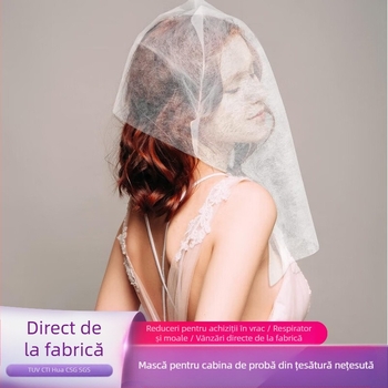 [100 de foi] Mască de probă de unică folosință, nețesută, pentru magazin de îmbrăcăminte, mască de vestiar, respirabilă, prosop, husă