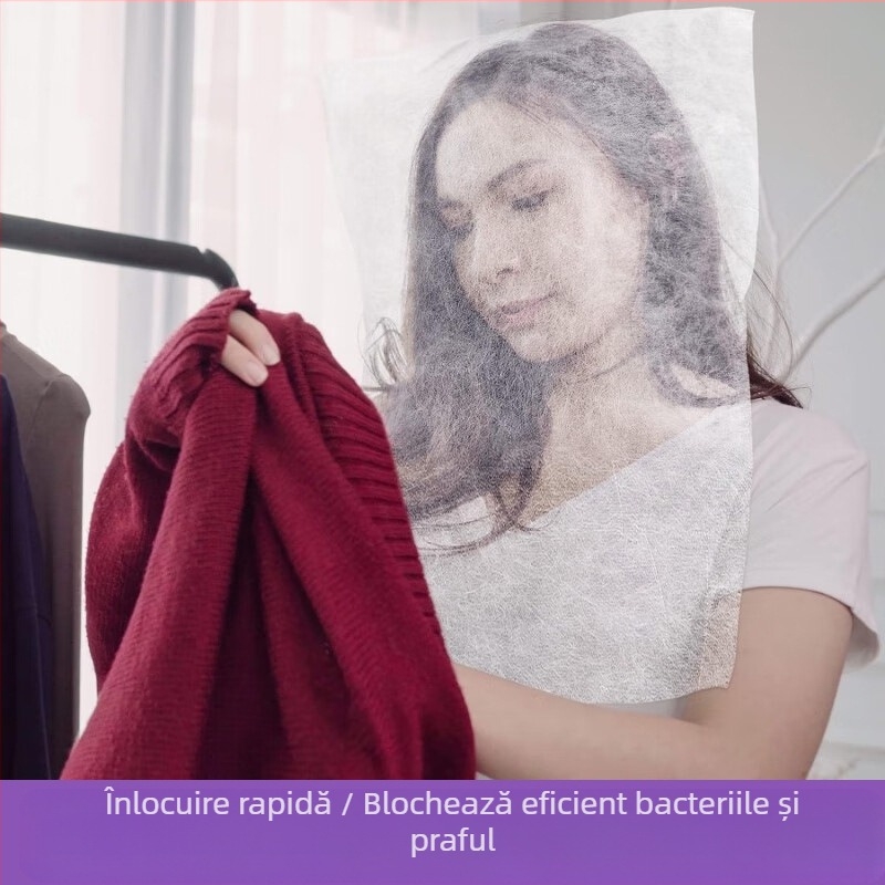 [100 de foi] Mască de probă de unică folosință, nețesută, pentru magazin de îmbrăcăminte, mască de vestiar, respirabilă, prosop, husă