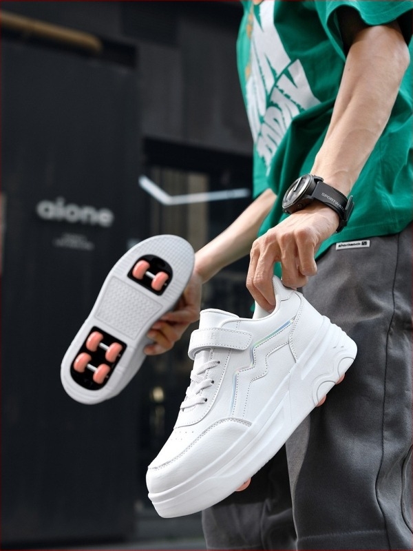 Pantofi Heloo pentru studenți, cu șase roți, role pentru copii, pentru bărbați și femei, detașabile, versiune ultra ușoară, pantofi cu roți, în stoc en-gros