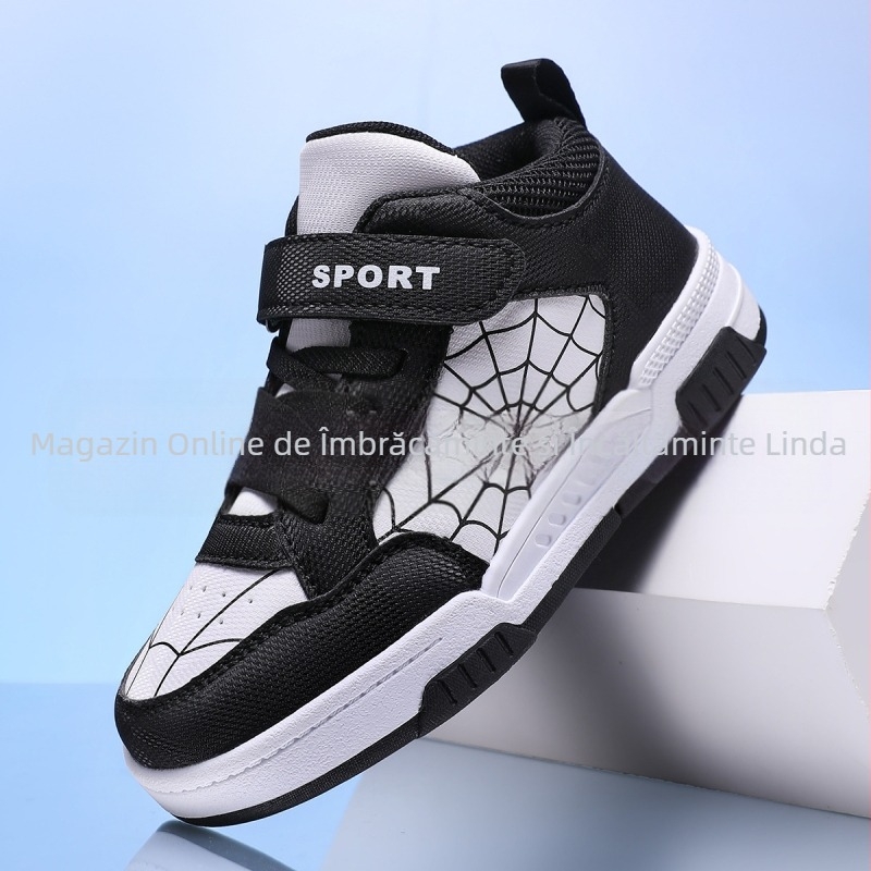 Pantofi sport pentru copii, de primăvară și toamnă, cu platformă din piele, pentru elevi și băieți, cu platformă înaltă, pantofi sport transfrontalieri pentru copii, de mărime medie și mare, en-gros, comerț exterior en-gros