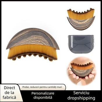 Perie de contur limfatic pentru față, perie semilună, perie facială, perie de masaj pentru îngrijire