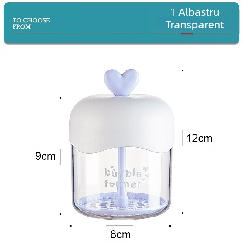 Dispozitiv de spumare pentru curățarea feței, șampon cu presă specială, gel de duș, dispozitiv de spumare transparent Love, en-gros din fabrică transfrontalieră