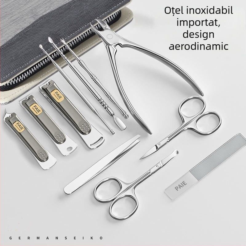 Set de unghiere portabile, set de unghiere de uz casnic, unghii groase de la picioare, set portabil mare