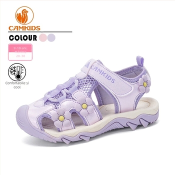 CAMKIDS Sandale pentru fete, vară, nou-venită, pantofi sport cu talpă moale pentru băieți, antiderapanți, prințesă, pentru copii mari