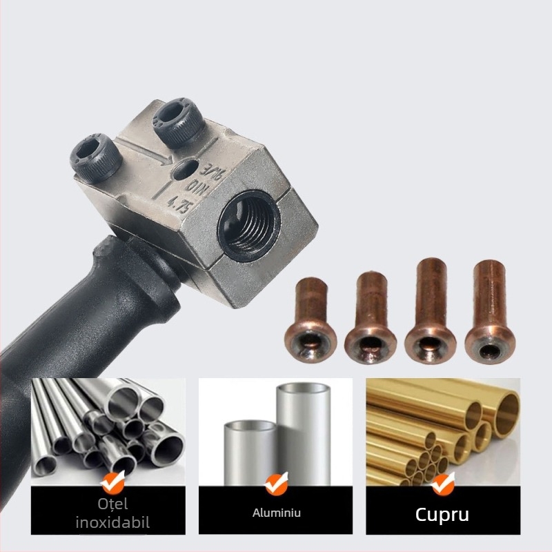 Expansor conductă de frână, țeavă de ulei, țeavă de aer condiționat, alezare cu cap ciupercă, scule pentru țeavă de frână, cap ciupercă 4,75 mm, reparații auto