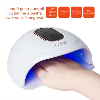 Lampă de unghii de mare putere de 72W, lampă de fototerapie cu inducție inteligentă și uscare rapidă, magazin de unghii SUN19mini cu vânzări directe din fabrică