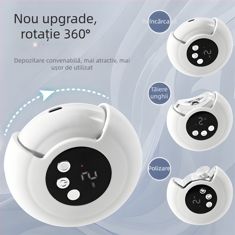 Model nou, unghier electric de uz casnic multifuncțional anti-stropire, rotativ la 360 °, instrument de lustruire și polizor 2 în 1.