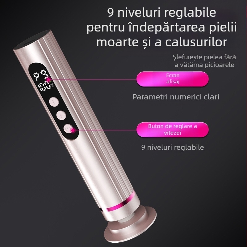 Pedichiură electrică, nouă mașină de tuns picioare, cu afișaj digital două în unu, pentru îngrijirea picioarelor, peeling, mașină de tuns picioare