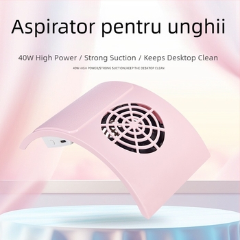 Produs nou 858-m5 Aspirator pentru unghii, en-gros, fabricat în magazin, mic, mare, cu aspirație, colector de praf pentru unghii de birou
