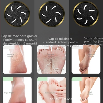Comerț exterior la fața locului, aparat electric anti-fulgi, îndepărtator de piele moartă, mașină de râșnit picioare, aparat de curățat picioare, aparat de pedichiură, dispozitiv de îngrijire a picioarelor