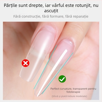 Manichiură pentru unghii, unghii extra lungi și ascuțite, aspect subțire, extensii de unghii ultra-subțiri, fără urme, plasturi pentru unghii fără gravare și șlefuire pentru saloane de unghii