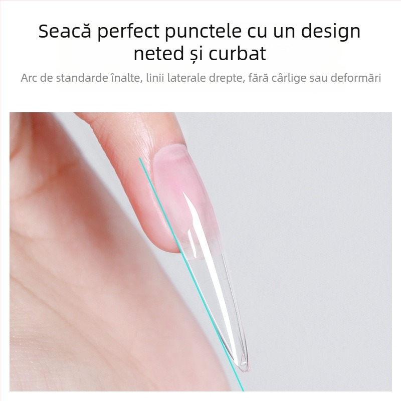 Manichiură pentru unghii, unghii extra lungi și ascuțite, aspect subțire, extensii de unghii ultra-subțiri, fără urme, plasturi pentru unghii fără gravare și șlefuire pentru saloane de unghii