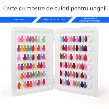Carte de culori pentru unghii, placă de afișare detașabilă, placă de afișare pentru unghii, carte de afișare portabilă pentru adeziv pentru ojă
