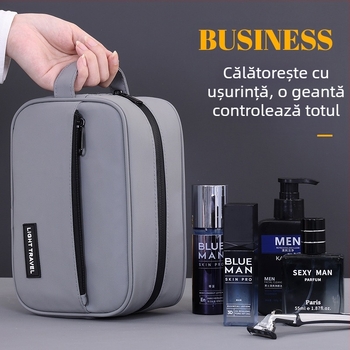 Geantă de toaletă pentru bărbați, de vânzare cu amănuntul, portabilă, multifuncțională, de mare capacitate, impermeabilă, pentru depozitarea cosmeticelor