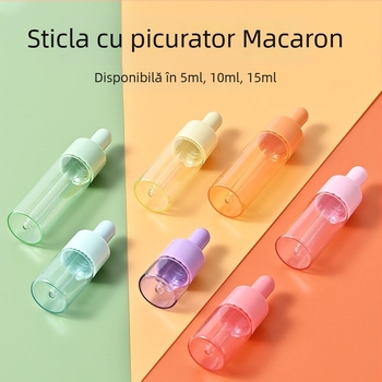 Sticlă cu pipetă Macaroon de 5-10 ml, sticlă cu pipetă pentru mostre, îmbuteliere, sticlă de ulei esențial de culoare, îmbuteliere de esență