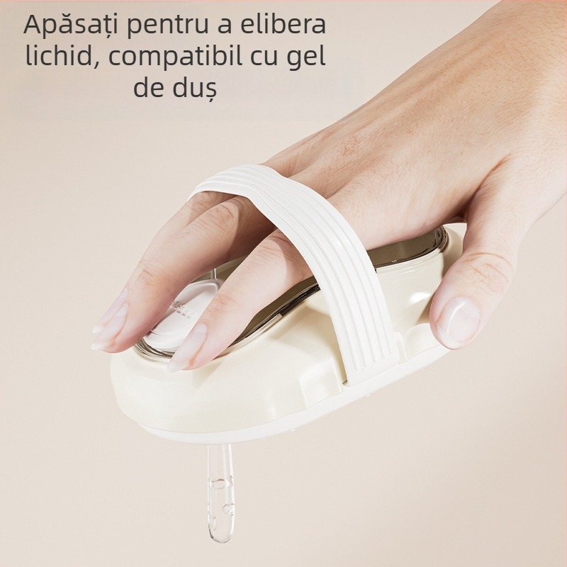 Exfoliant de baie transfrontalier pentru uz casnic, îndepărtarea pielii moarte, frecarea noroiului, perie de baie cu lichid special presat, exfoliant de baie multifuncțional cu adaos de lichid pentru masaj