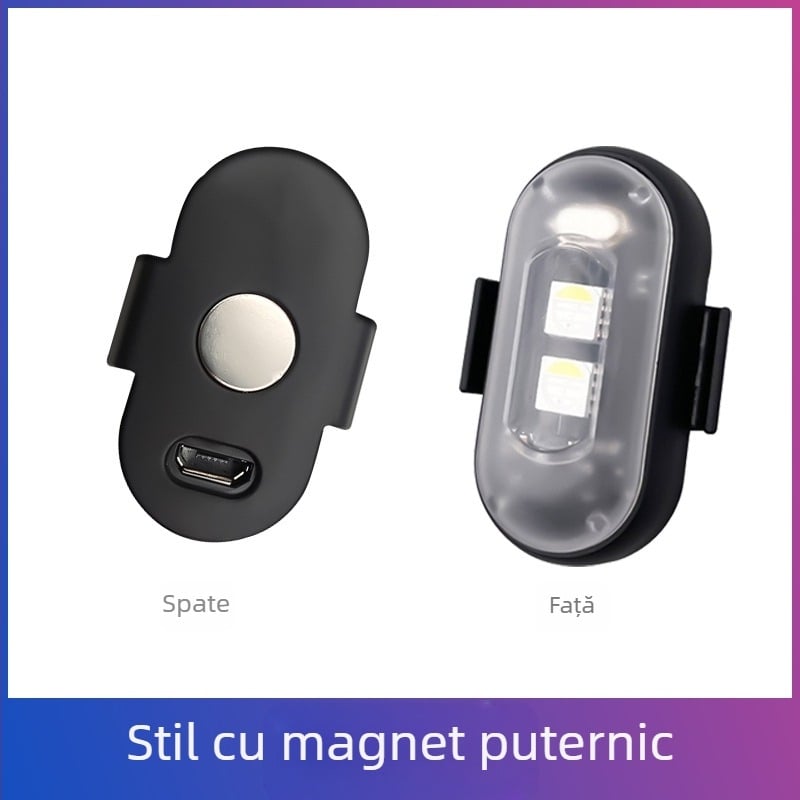 Telecomandă wireless pentru aeronave, lumină auto, motocicletă, universală, colorată, intermitentă, lumină pilot pentru UAV, încărcare