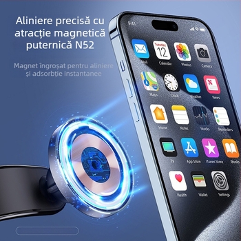 Încărcare wireless magnetică puternică pentru mașini noi Magsafe15W, en-gros, potrivită pentru suport de navigație, încărcare rapidă Qi, en-gros