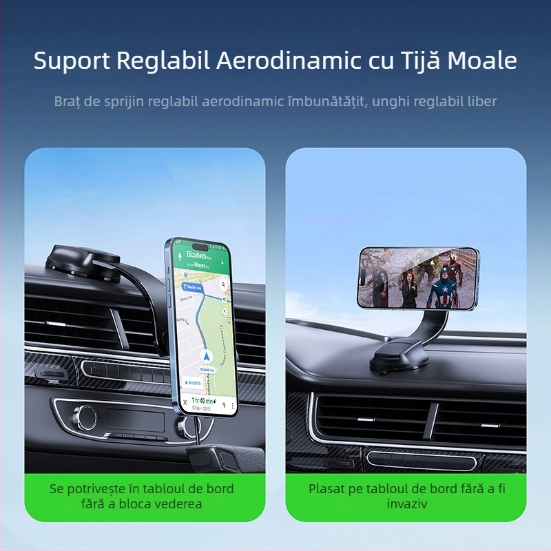 Încărcare wireless magnetică puternică pentru mașini noi Magsafe15W, en-gros, potrivită pentru suport de navigație, încărcare rapidă Qi, en-gros