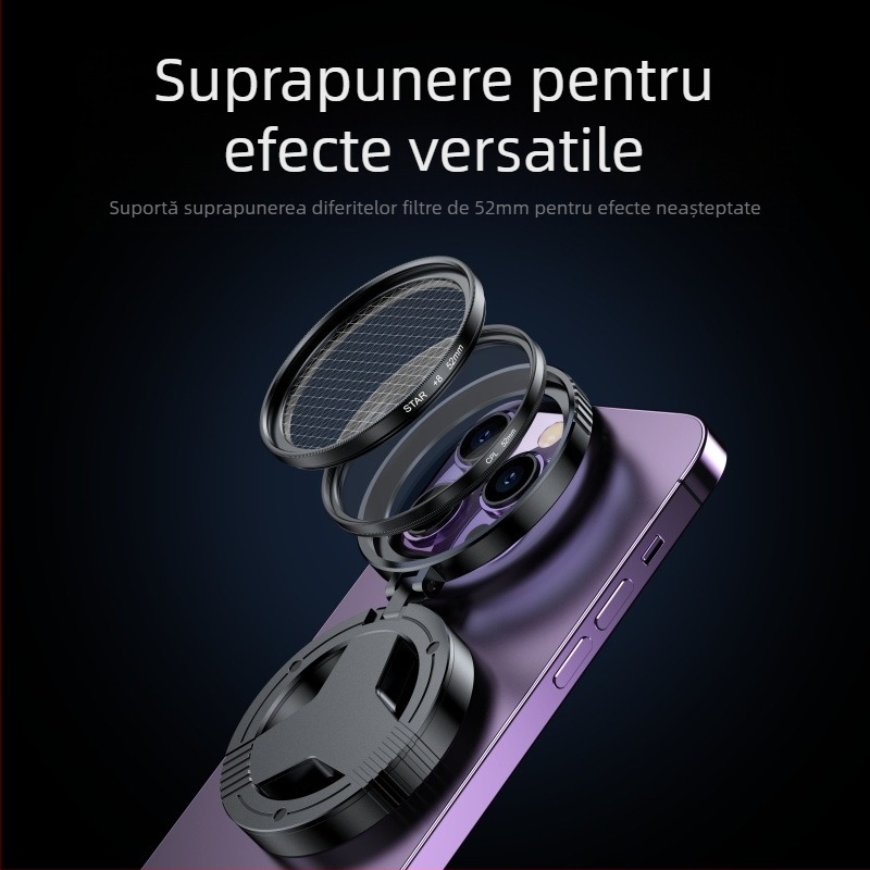 [Stil fierbinte TikTok] Polarizator magnetic pentru telefon mobil, filtru special de fotografie de 52 mm pentru fotografierea de înaltă definiție, polarizare profesională CPL