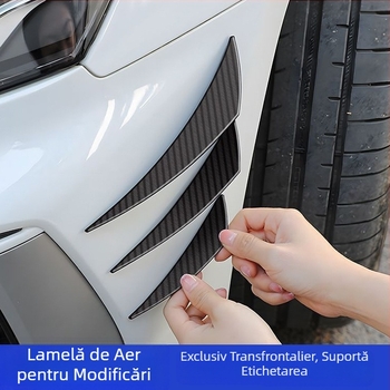 Consumabile auto, bara de protecție modificată din fibră de carbon, cuțit de vânt extins, spoiler universal, bandă anti-coliziune, cuțit de vânt mare înconjurător