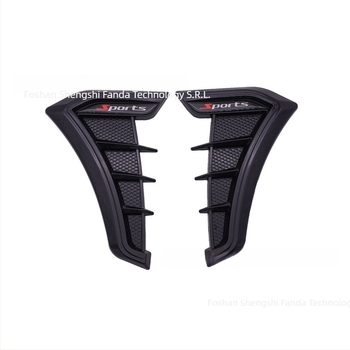 Simulare apărătoare Shark Gill modificare lipire General Motors placă laterală aerisire laterală model negru carbon apărătoare decorativă