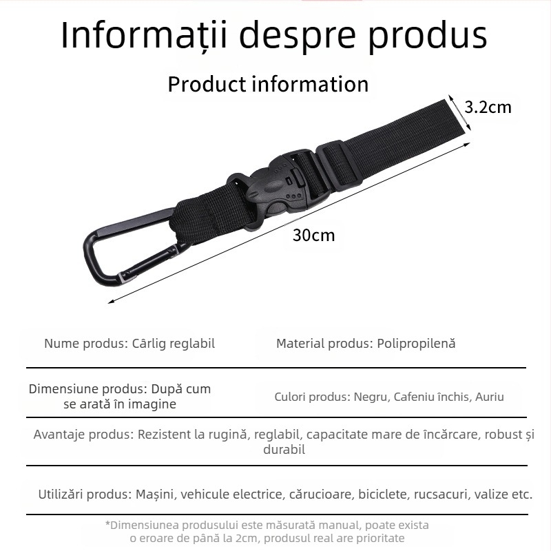 Rucsac curea cataramă rapidă agățată în aer liber sticla de apă cataramă călătorie alpinism agățat cârlig apă minerală oală sticla curea apă cataramă