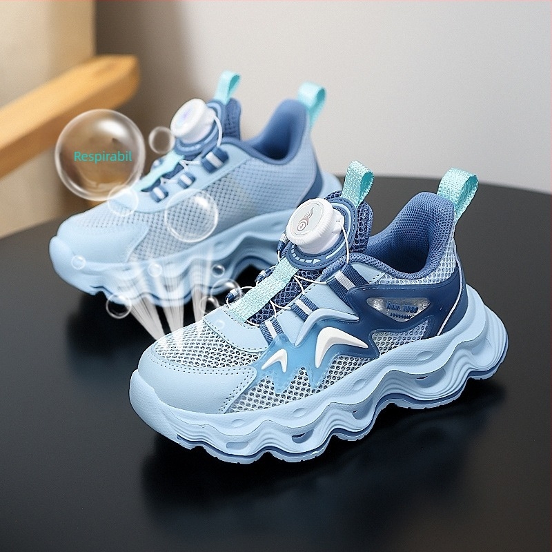 Pantofi sport pentru băieți 2025, vară nouă, cu decupaj, cu plasă unică respirabilă, ușoară, cu fund moale, pantofi de alergare pentru copii, pantofi la modă pentru fete