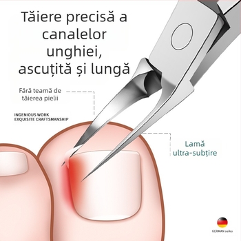 Unghiere noi, foarfece speciale pentru unghii, extensie oblică a gurii, clește Hawkbill single, unghii încarnate, inflamație pentru pedichiură, unghii clește
