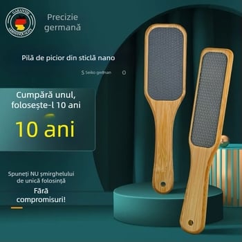 Mâner din lemn transfrontalier Nano sticlă fișier pentru picioare pentru a îndepărta bătăturile pielii moarte dispozitiv de pedichiură cuticule picior frecare piatră de șlefuit picioare