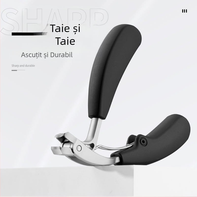 1 buc/set manichiură cuțit unghii clește cu deschidere mare din oțel inoxidabil cu cot clește de unghii cu deschidere secundară