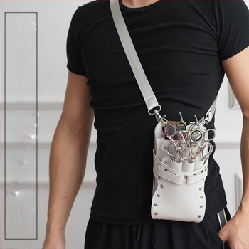 Geantă de talie pentru foarfece de coafură transfrontalieră, geantă de depozitare pentru foarfece de păr, geantă de tuns, pieptene pentru animale de companie, geantă pentru foarfece de crossbody