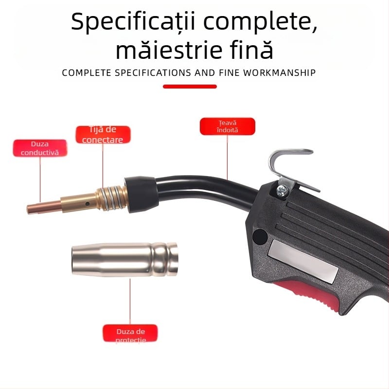 Sudare fără gaz cu două garanții, pistol de sudură 14AK, de uz casnic, 220v, accesorii integrate pentru mașini de sudură mici, sârmă de sudură cu miez de flux, inserție rapidă a sârmei pentru pistol de sudură