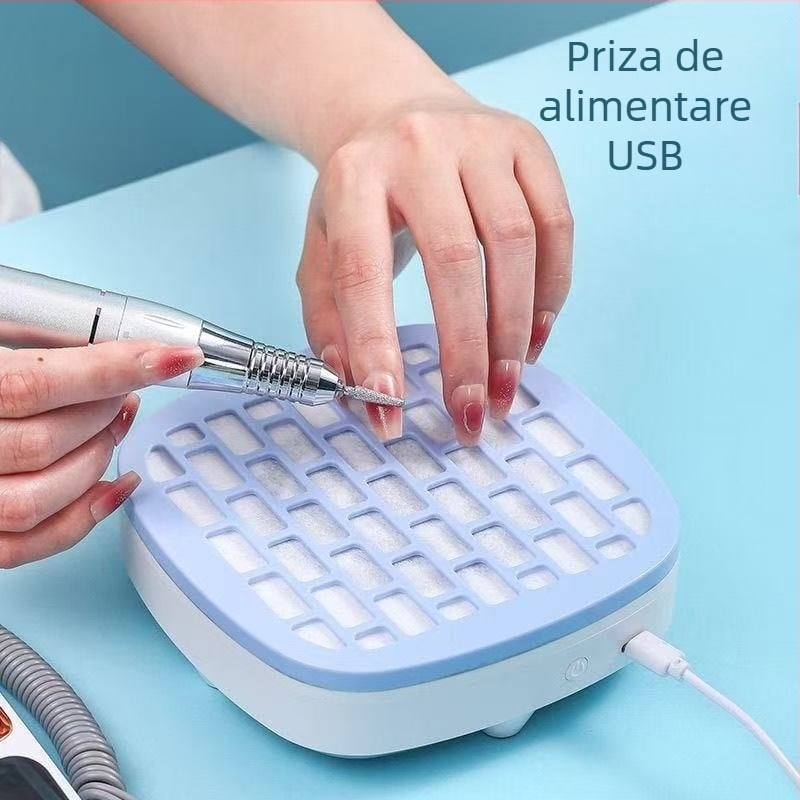 Aspirator de unghii cu aspirație ridicată, silențios, pentru îndepărtarea unghiilor, portabil, pentru salon de unghii, special pentru îndepărtarea unghiilor mici