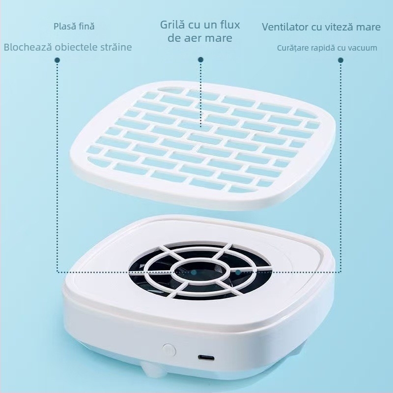 Aspirator de unghii cu aspirație ridicată, silențios, pentru îndepărtarea unghiilor, portabil, pentru salon de unghii, special pentru îndepărtarea unghiilor mici