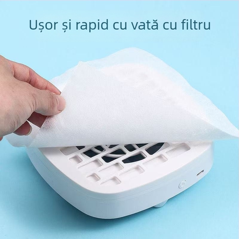 Aspirator de unghii cu aspirație ridicată, silențios, pentru îndepărtarea unghiilor, portabil, pentru salon de unghii, special pentru îndepărtarea unghiilor mici