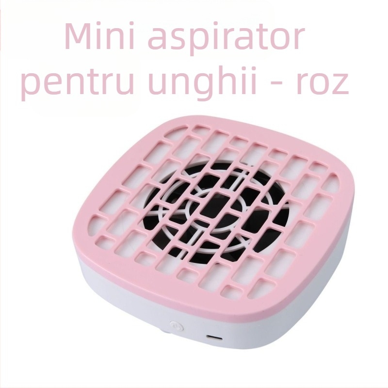 Aspirator de unghii cu aspirație ridicată, silențios, pentru îndepărtarea unghiilor, portabil, pentru salon de unghii, special pentru îndepărtarea unghiilor mici