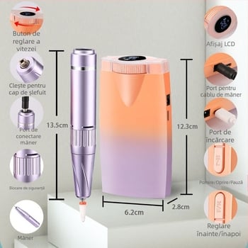 Amazon 2024 nou șlefuitor de unghii cu standby super lung, sticlă de parfum, îndepărtare a unghiilor, stilou de lustruire a unghiilor