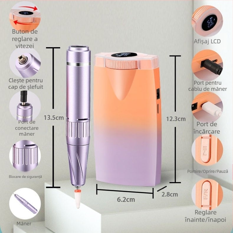 Amazon 2024 nou șlefuitor de unghii cu standby super lung, sticlă de parfum, îndepărtare a unghiilor, stilou de lustruire a unghiilor