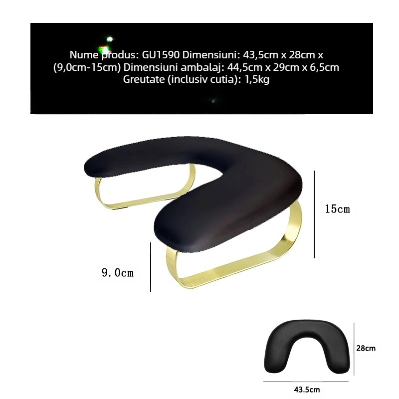 Pernă de mână fluture în formă de U pentru manichiură rusească GU1590, pernă detașabilă pentru canapea, teșită, specială pentru magazinul de artă pentru unghii